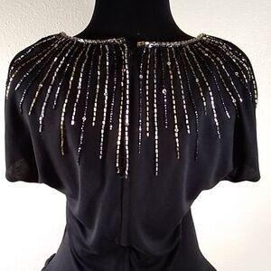 VINTAGE 80S NUIT SEQUIN MADE IN HONG KONG WOMEN DRESS SIZE 12
